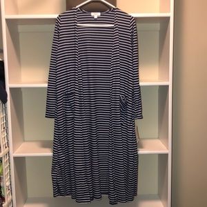 Navy & White LulaRoe Sarah, Size Small